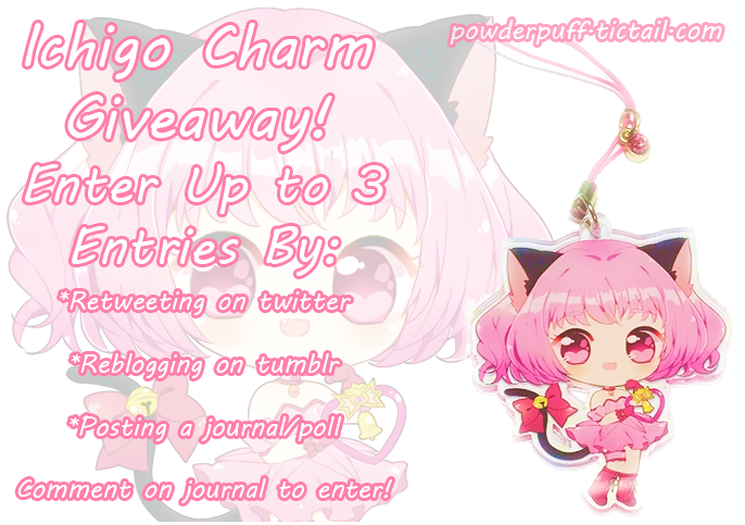 Animezzs's tweet photo. GIVEAWAY! I'm giving away a free Tokyo Mew Mew Ichigo Charm in celebration of my shop opening! Read to enter!: https://t.co/OncqJxnATs
Retweet this to have an entry! https://t.co/71O3FThE9M