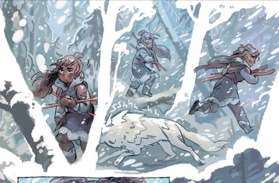crops from the last few weeks pages - almost done with this chapter! ❄️ https://t.co/RXCNAKKdti 