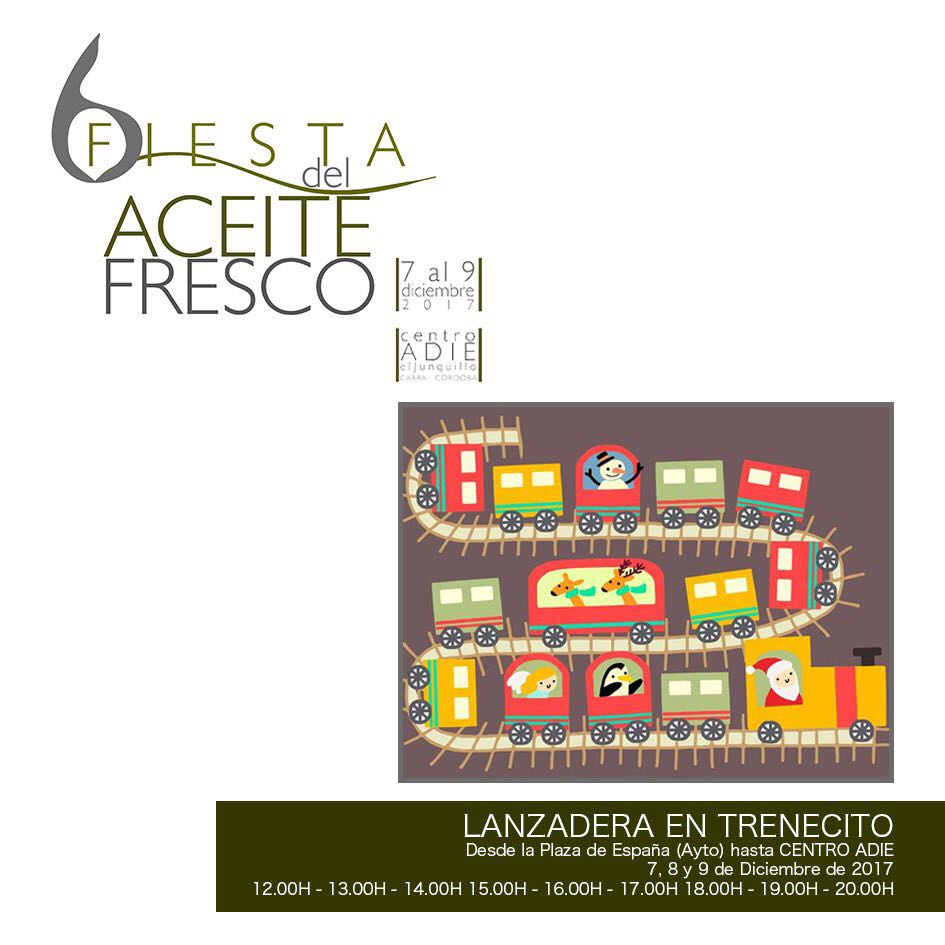 platosentre2's tweet photo. Hoy disfrutaremos de la 6 FIESTA DEL ACEITE FRESCO en #cabra #codobaesp
Del 7 al 9 de diciembre en el #CentroAdire, con degustaciones, showcooking, stands y atracciones.
#AceiteFrescoCabra
#Aeca @infoCabra @dipucordoba @Iprodeco #aceitesdecabra @AceiteDOBaena https://t.co/k8C5XggBqJ