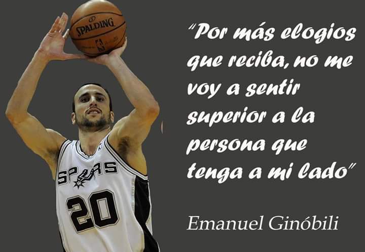 VALORES!!!! Muy Grande Manu Ginóbili...👏👏