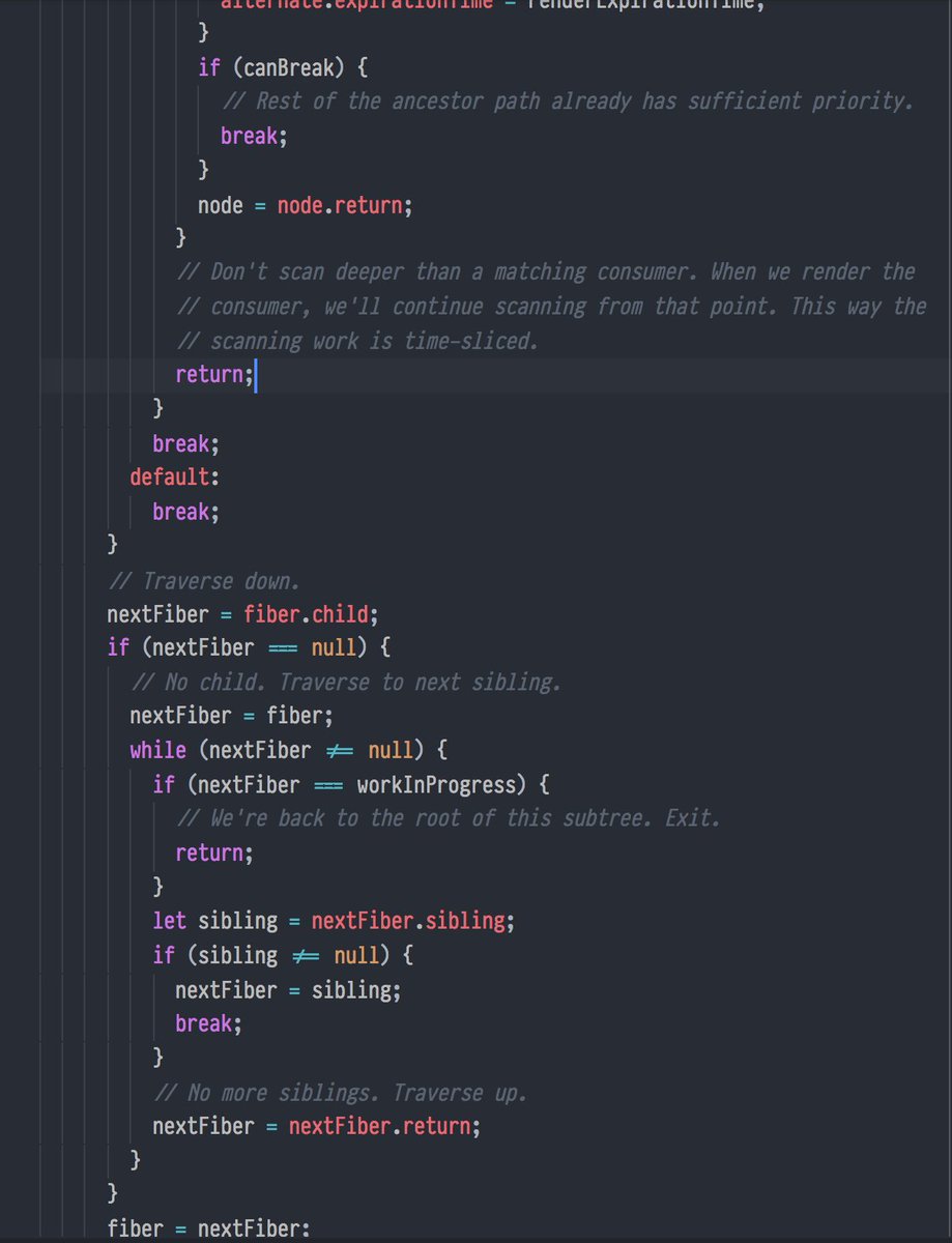 acdlite's tweet image. Me four years ago: Why do UI interviewers ask questions about trees structures? I&apos;m never going to need that shit.

Me today (and every other day):