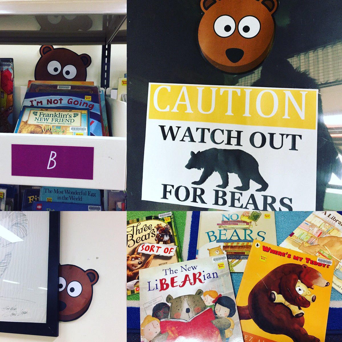 There was a bear binge in the library back in term 2!