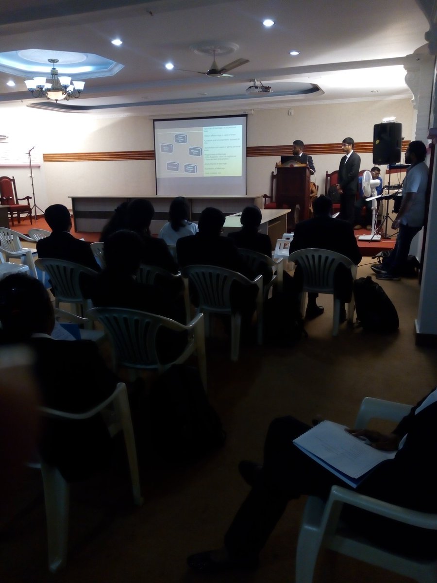 GregoriosLaw's tweet photo. Presentation of one of the teams participating in the First National Law Reform Competition.
#UCC #MGCL #FNLRC #OneNationOneLaw #LethallyLegal #LawStudents #Article44 https://t.co/1icEOjhKtj