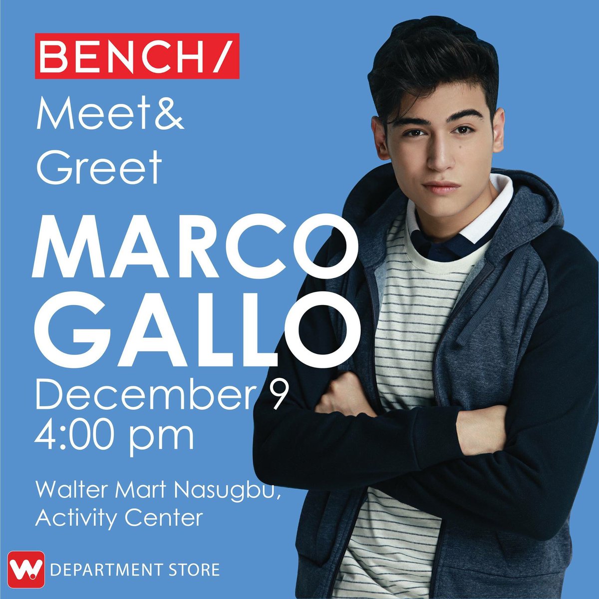 itsmeMarcoG's tweet photo. Ilang oras na lang po! Magkita kita po tayo dyan sa Walter Mart Nasugbu Batangas 4PM! 

MARCO AtBENCHMeetAndGreet https://t.co/bloIriF5LW