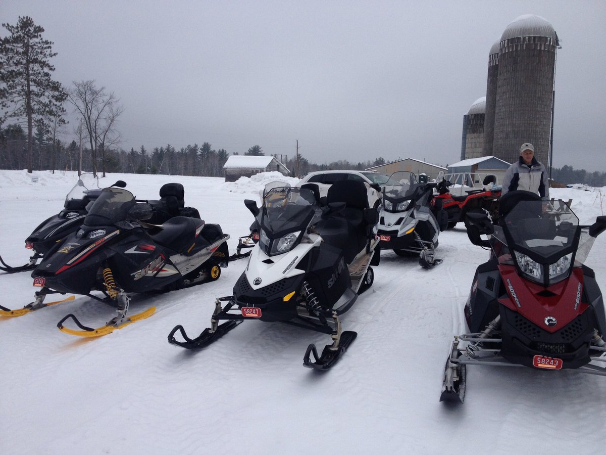 Snowmobiles are ready