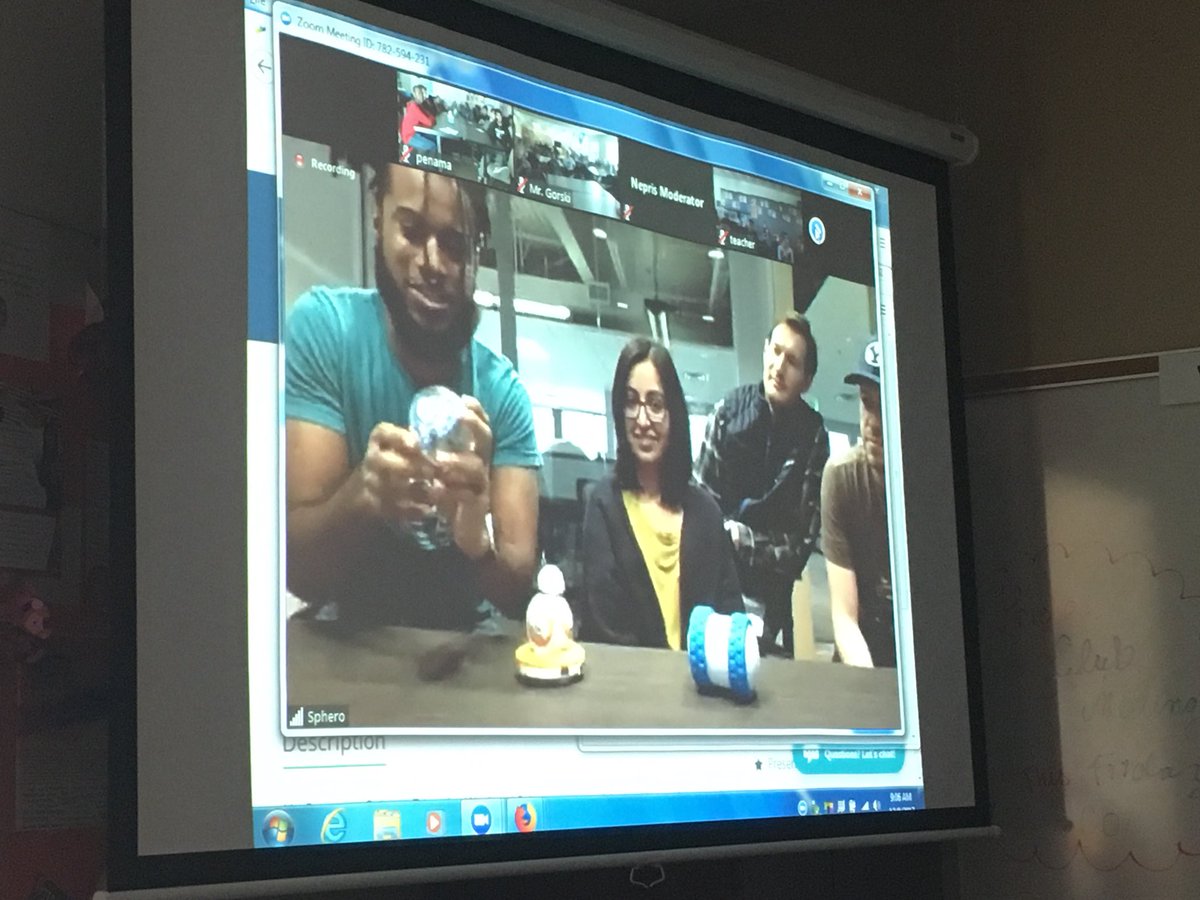 CvhsCareer's tweet image. Video Game Design students enjoyed the Sphero  creative design team’s virtual presentation today. Thanks @nepris for making it possible. @CRYROP @CVHSBlackhawks_