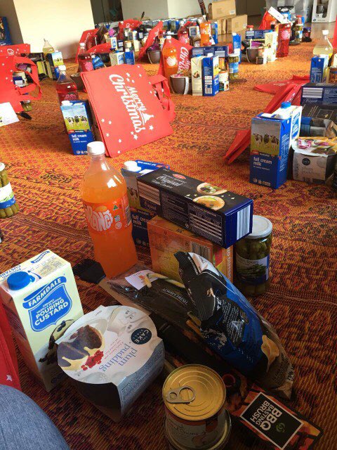 #Food for our #community #Christmas hampers! We love to #giveback. #MerryChristmas! #nonprofit #charity #SpreadTheLove