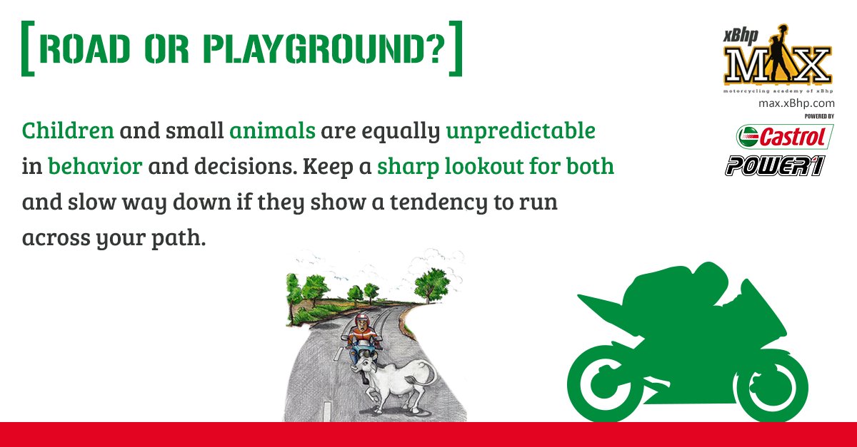xBhp's tweet photo. Road or Playground? For more #MaxTips visit https://t.co/R473SqaOUd | MAX (Motorcycling Academy of xBhp) powered by @castrolbiking #xBhp https://t.co/Q7m1WXRhv0