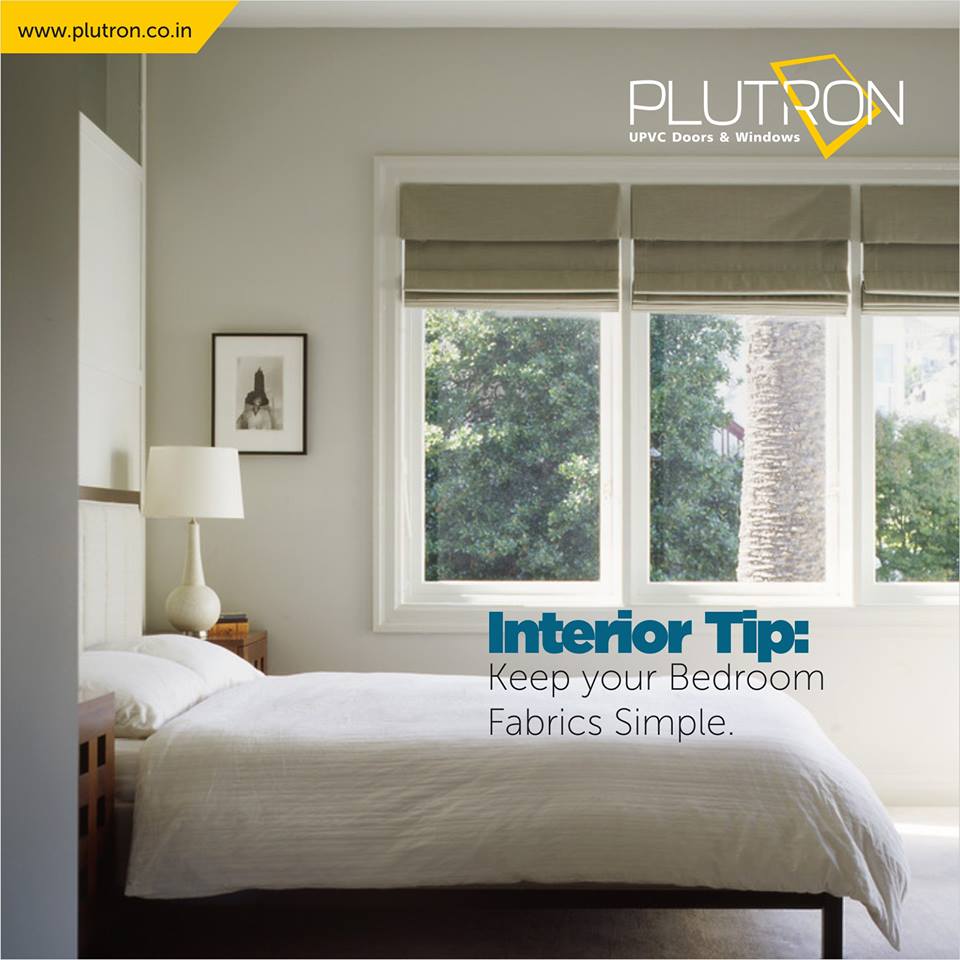 Plutronindia's tweet photo. Interior Tip: It is advised that people should be the ones adding pattern and texture to the bedroom - not the #Fabric!
#InteriorTip https://t.co/nIpWEJQD5N