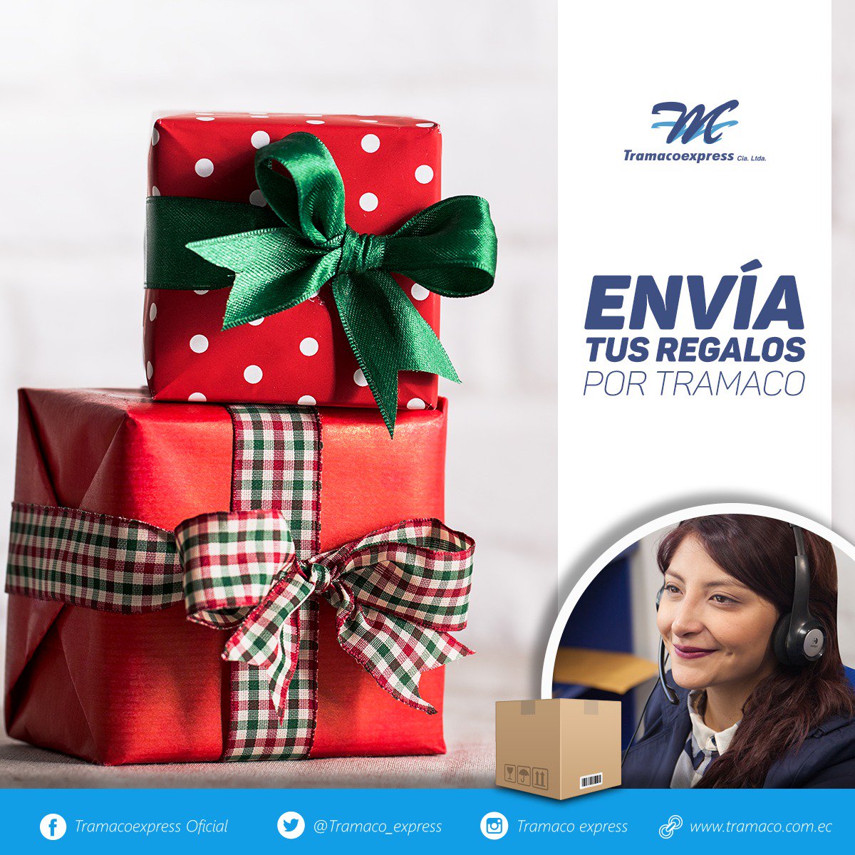 ¿Te encuentras lejos de tu familia?
No te preocupes, #Tramaco te regala una #FelizNavidad a ti y a quienes más amas