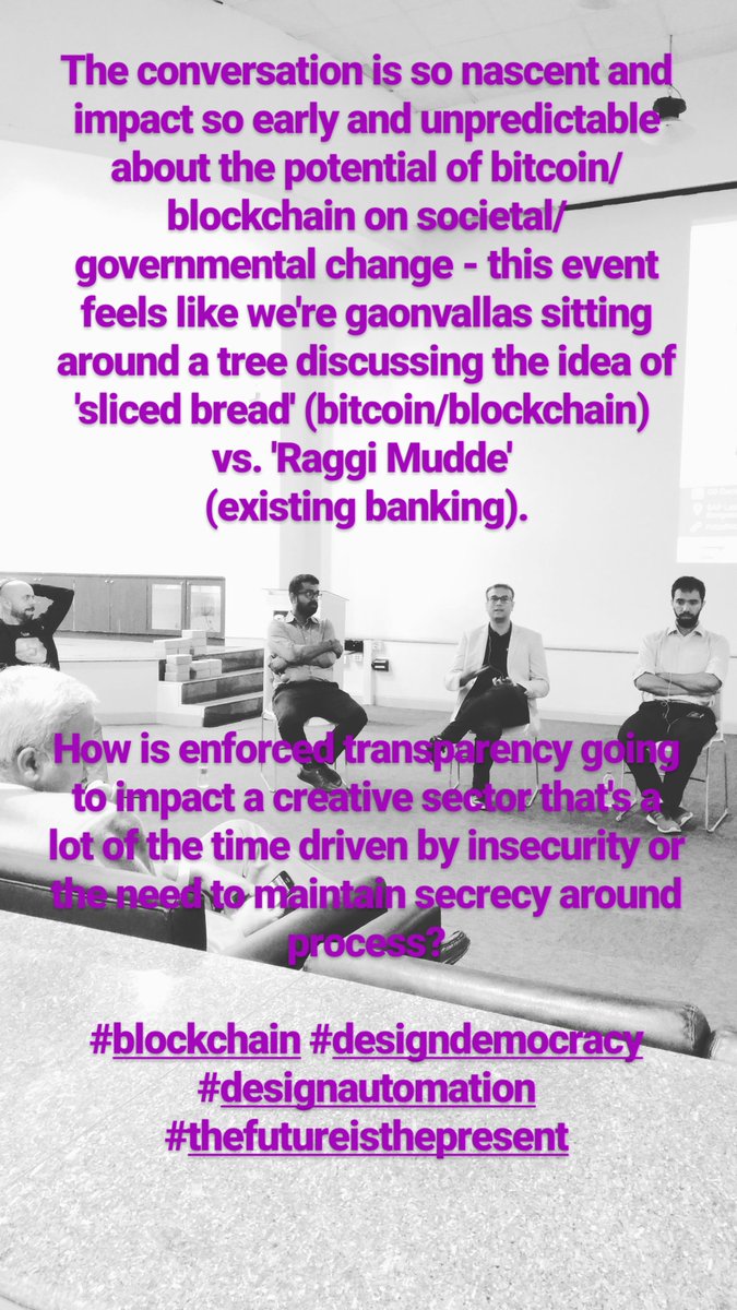 Karn_Malhotra's tweet image. Amazing what a 4 hour deep dive into a new subject with 5 experts with an average of 2 years more experience than you can have on your existing perceptions of most things. Great event by @HeadstartBlr ! #BlockchainImpact #bitcoin #designtransparency