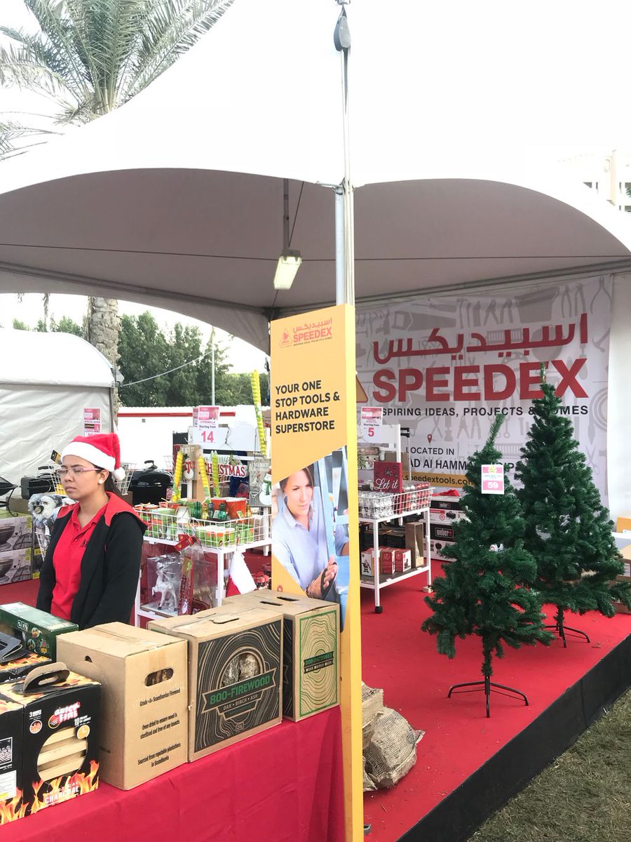 DubaiWinterFest's tweet photo. Make sure you stop by @speedextools at #DubaiWinterFestival for Christmas trees, decorations, firewood and more! https://t.co/fOKJGJ8mt6