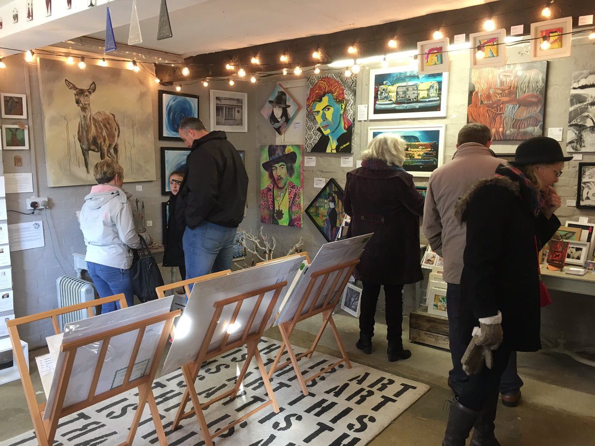 Busy &amp; buzzy at the Christmas Market at TWArtisans. Raising money for Hospice in the Weald today. #art #crafts #gifts