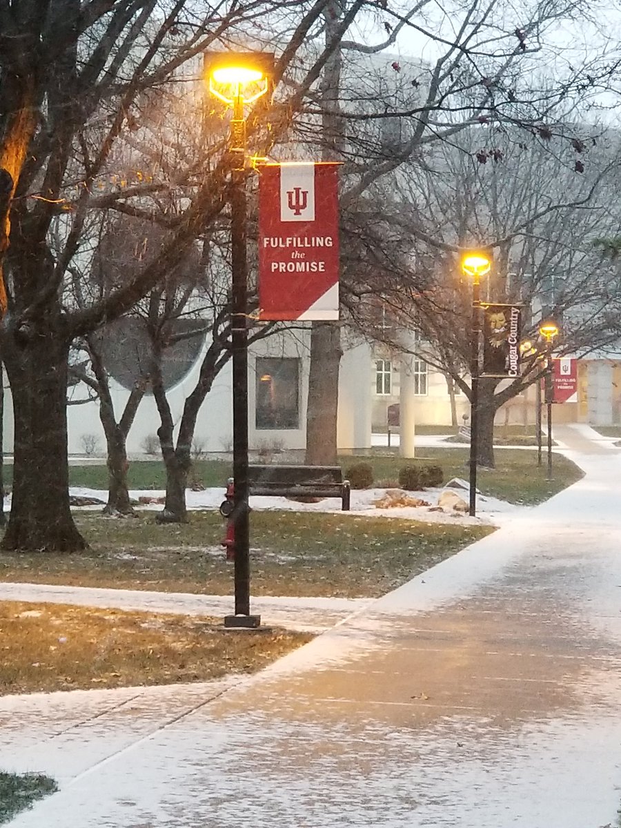 lcollins730's tweet photo. I am "Fulfilling the Promise" to be here, even on this cold snowy day, for VIP Day at IUK! Welcome, prospective students and your parents!  #iuk, #iukokomo, #iukadvising https://t.co/xoaCmqeBCp
