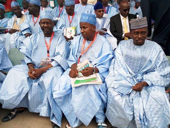 HEDankwambo's tweet photo. We are here live at the People's Democratic Party's National Convention, Abuja.

Wishing our great party, a rancour free elective convention.
#PDPConvention2017. https://t.co/a8cNBjbg8E