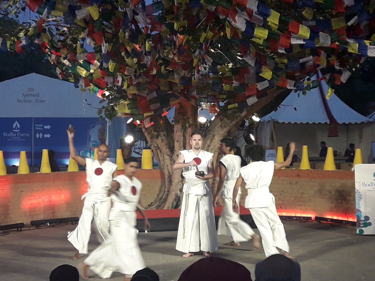 RRRameshRRR's tweet photo. Do make time for the #BIMSTEC Festival of #Buddhist Heritage at @igncakd. (Clockwise from top left: Chandana and the Dancers' Guild from #SriLanka; contemporary dance performance by Gilles Chuyen from India; festival brochure; and performance by an artiste from #Myanmar. https://t.co/C6mNnMH0uh
