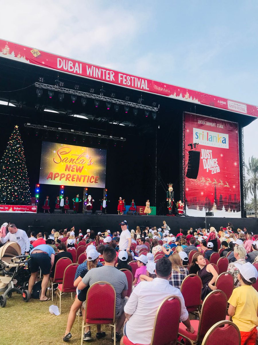 DubaiWinterFest's tweet photo. The last day of #DubaiWinterFestival kicks off with our Christmas Pantomime! Tickets are available at the door ❄️ https://t.co/Lu7MtrKf3h