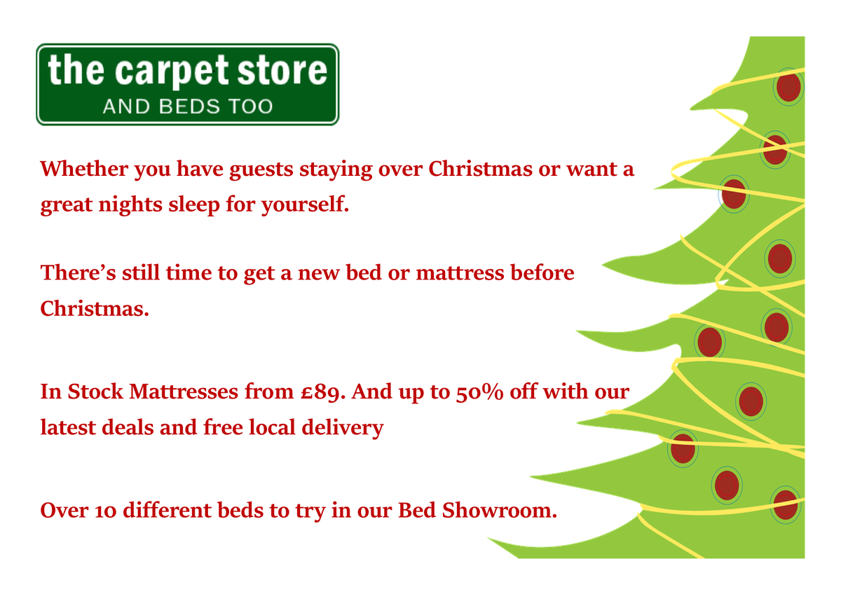 TheCSBrandon's tweet image. There's still time to get a new bed or mattress before Christmas #morethanacarpetstore #christmasdelivery