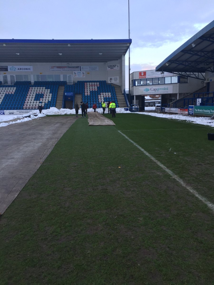 telfordutd's tweet photo. Club Directors would like to thank all club staff, volunteers &amp; local businesses for all of your help over the last couple of days. https://t.co/J8TSz5Y6zs