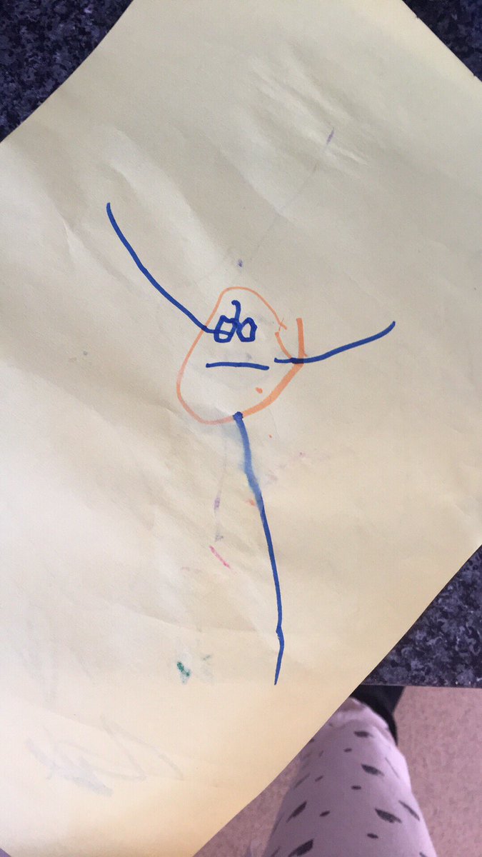 geerileyy's tweet image. Fliss has started drawing people and sorry but how cute is she ffs