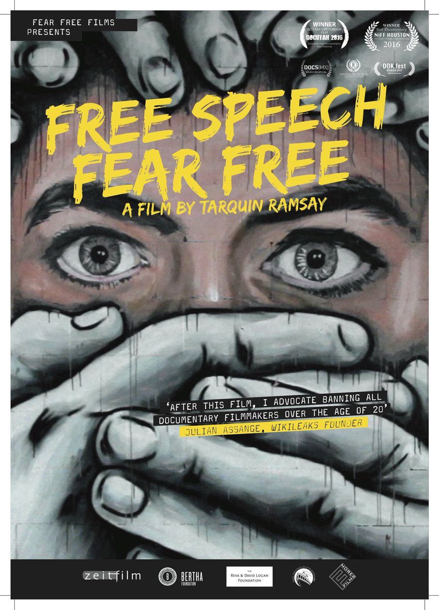 CinetecaMadrid's tweet photo. ¿Podemos ser completamente humanos sin libertad de expresión? Hoy en @fescinedhmadrid Free Speech Fear Free @FreeSpeech_FF un análisis de que es la libertad de expresión y su impacto en nuestra vida. 20:00h. Entrada libre  👉https://t.co/PsraLMLxrE https://t.co/pn7xd6wcT4