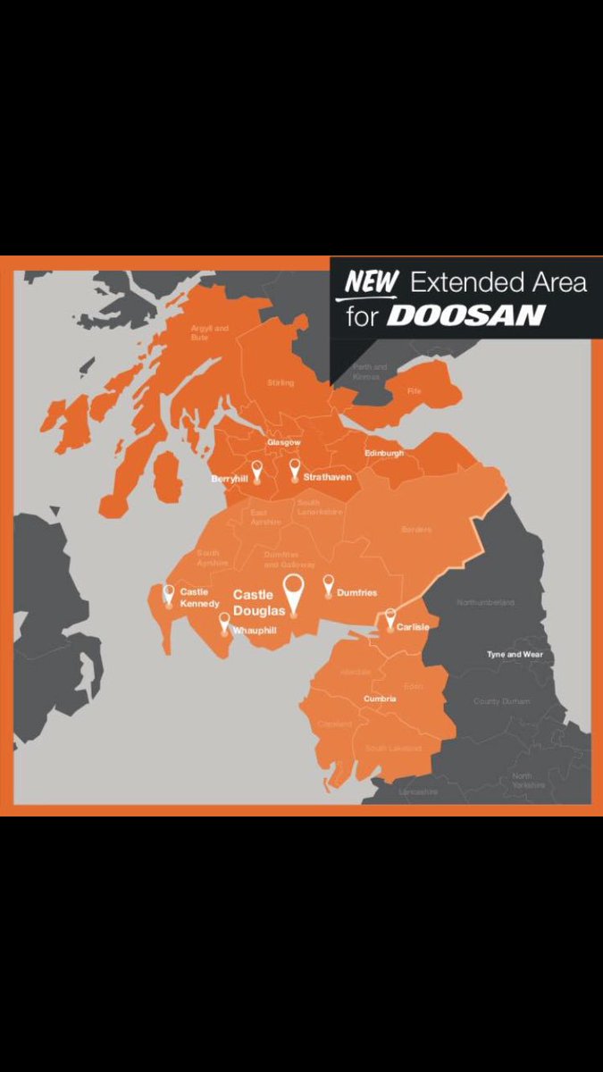 Delighted to now offer Extended Doosan territory #doosan #construction #diggers #onestopshop