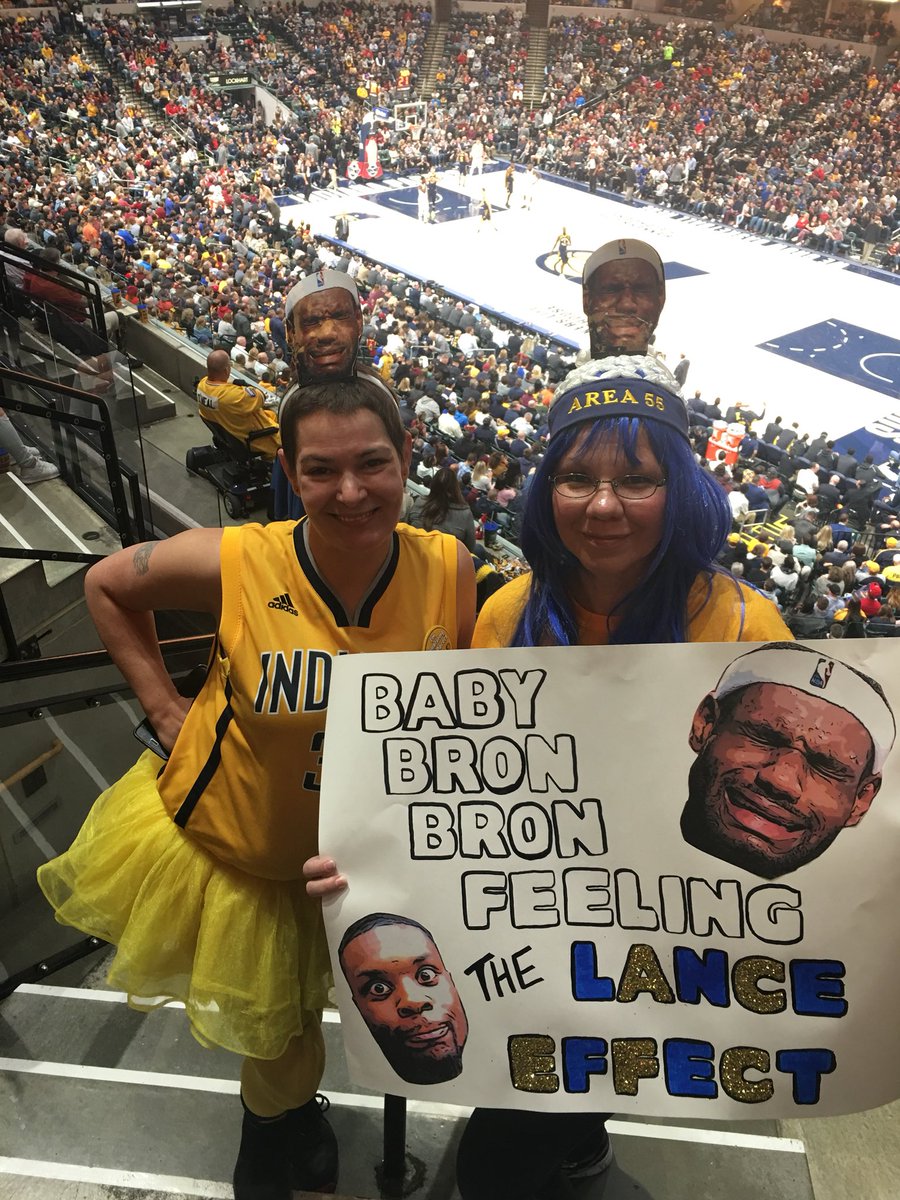 vik55pacers's tweet photo. Yes! #PacersWin #VICTORy #CryingLeBron #BornReady @StephensonLance https://t.co/vzoON1cNzm