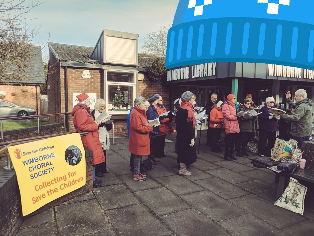 willcoe12's tweet photo. Wonderful to hear the @wimbornechoral this #christmas at #wimbornelibrary https://t.co/IzHlKeX4Rb