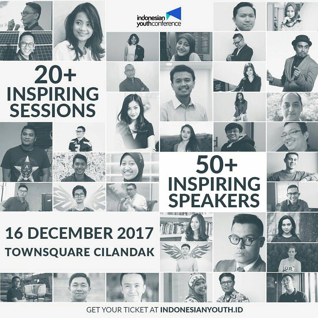 Sinergi Muda X Kibar mempersembahkan: <a href="/IndonesianYouth/">IndonesianYouth</a> Conference 2017, 16 Desember 2017 di <a href="/citosjakarta/">Townsquare Cilandak</a>. Untuk pembelian tiket &amp; informasi lebih lanjut: indonesianyouth.id. Kami Masa Depan, Kamu?