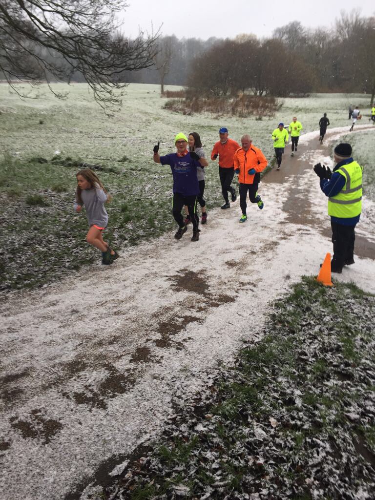 Wilmslowparkrun's tweet photo. Great effort by the #setupteam to grit and cone @Wilmslowparkrun this morning! https://t.co/NHxLKDHu76