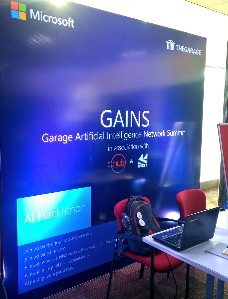 yashrajnayak's tweet image. Live from #GarageHack AI Hackathon at @MicrosoftIndia Hyderabad Campus. We are here with our project to prevent child abuse.