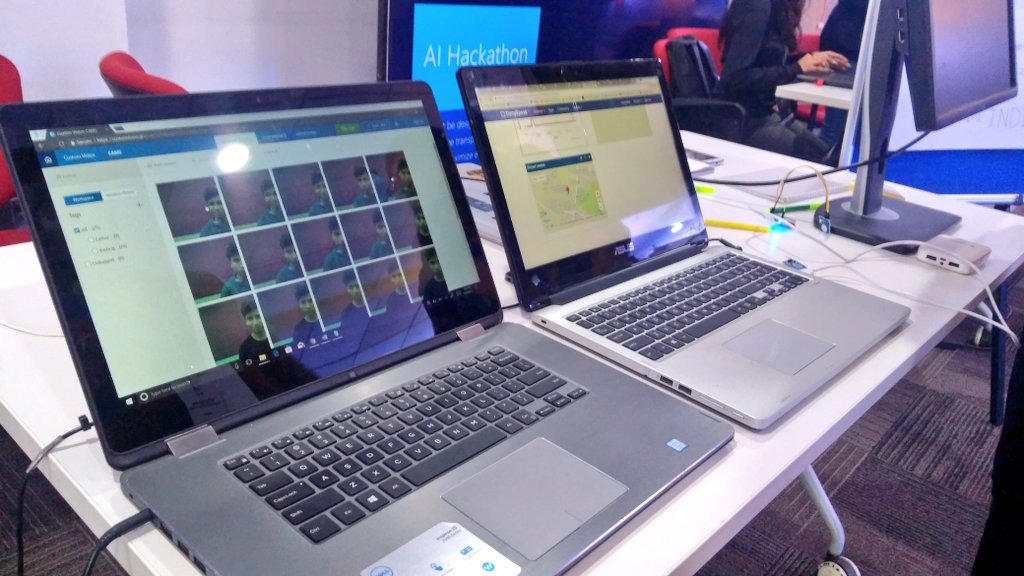 yashrajnayak's tweet image. Live from #GarageHack AI Hackathon at @MicrosoftIndia Hyderabad Campus. We are here with our project to prevent child abuse.