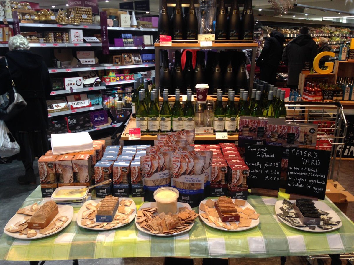 MarinersTasting's tweet photo. Find us today @BoothsCountry Garstang, Burscough &amp; Hesketh  bank  with the delightful @PetersYard range https://t.co/Gvag6vRVW0