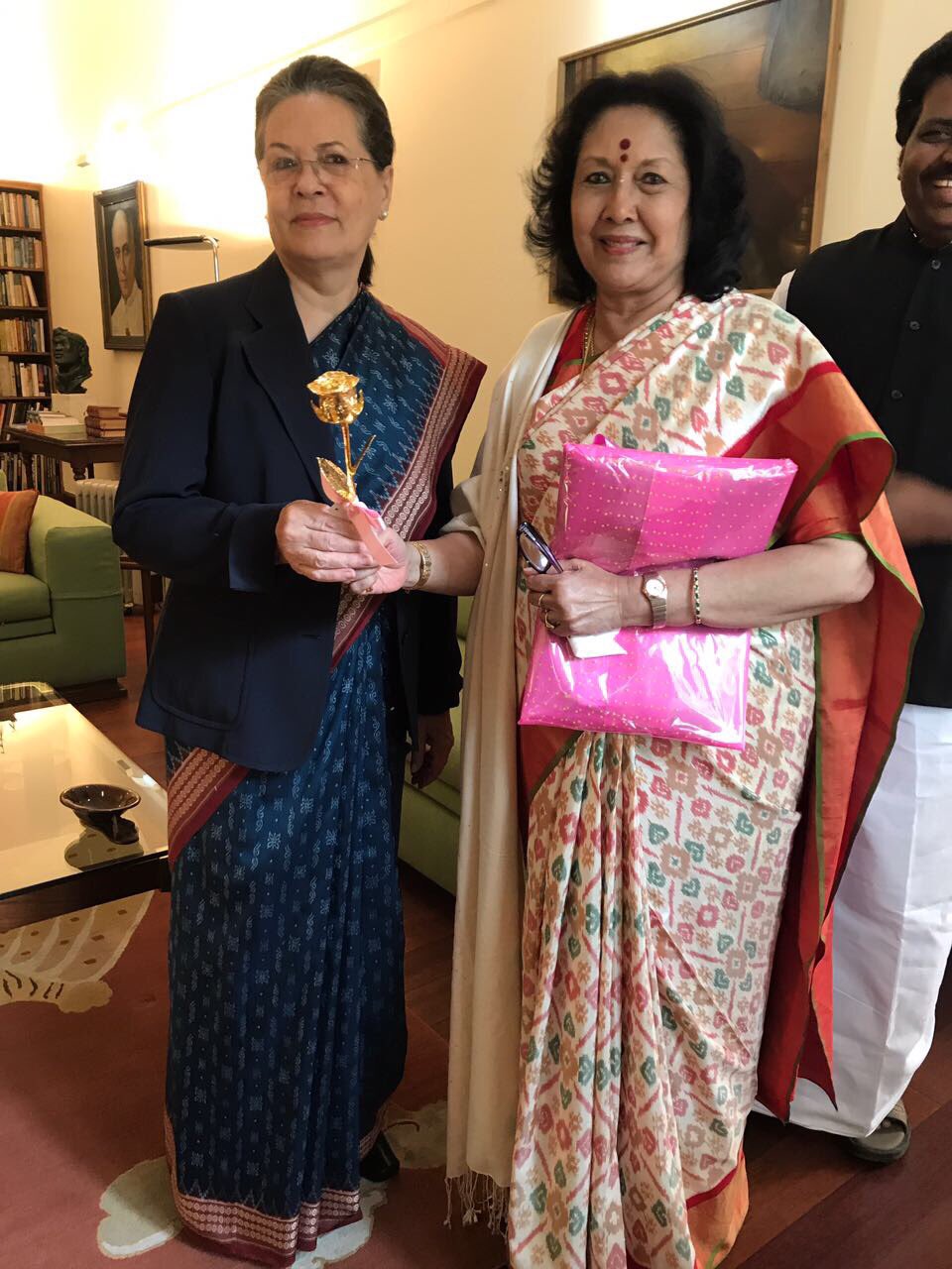 Met Smt. Sonia Gandhi ji today at 10 Janpath and wished her a very happy birthday.  