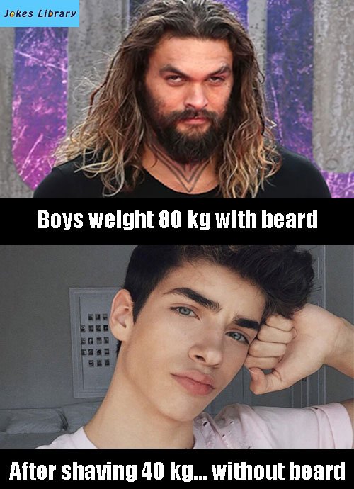 Jokes_Library's tweet image. Lazy boys🤣🤣🤣
#lazy  #Boys #beard #weightloss  #bodybuilding #Shaving  #style