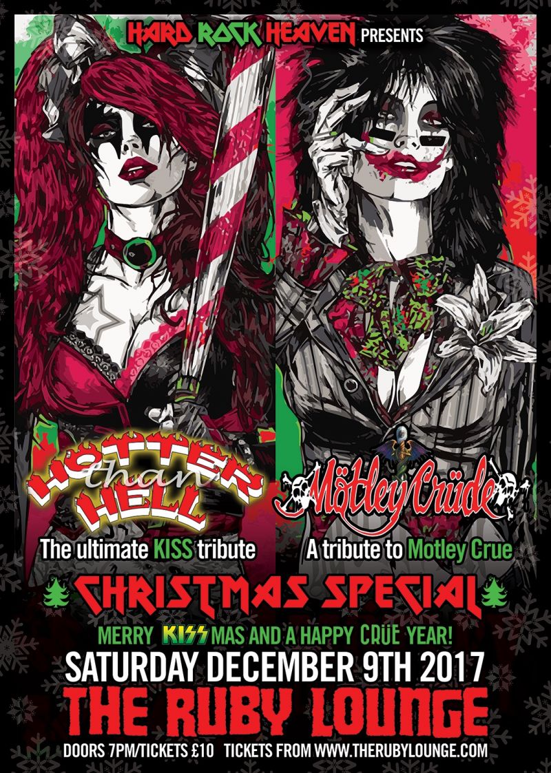 TheRubyLounge's tweet image. TONIGHT &amp;gt;&amp;gt;

@HotterHell #kiss + #Motleycrude #motleycrue #tribute 
Tickets £10 adv / MOTD 

Followed by @BreakStuffClub #psychosocial #slipknot special 
11pm - late 

Tickets : therubylounge.com