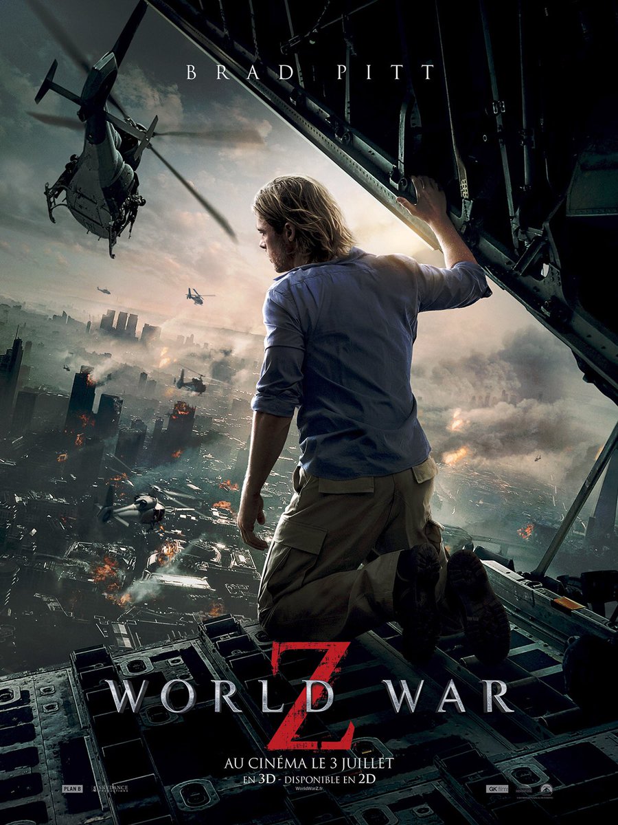 World War Z, mon film de zombie préféré Brad Pitt toujours à la hauteur