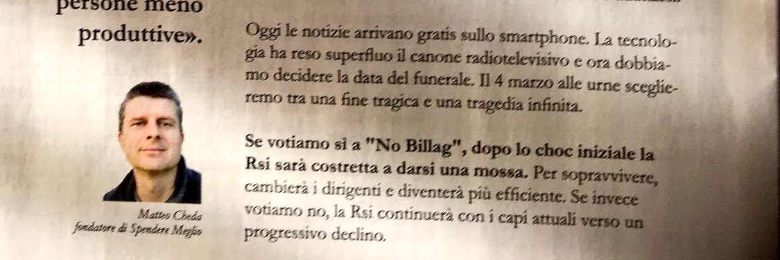 SteveFerrando's tweet photo. Nulla è gratis (nemmeno le notizie sullo smartphone). Leggere una volta per tutte il testo dell’iniziativa: #NoBillag significa FINE #serviziopubblico. non riorganizzazione. Quindi DOPO non ci sarebbe nulla da migliorare #cheda https://t.co/bleIi43Ruy