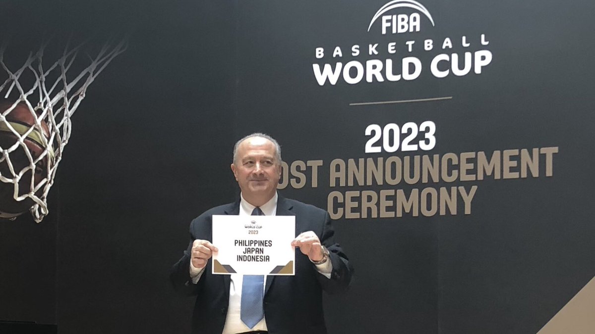 FIBAWC's tweet photo. Philippines, Japan and Indonesia will host the FIBA Basketball World Cup 🏆 in 2023! #FIBAWC https://t.co/OgteRbCdH8