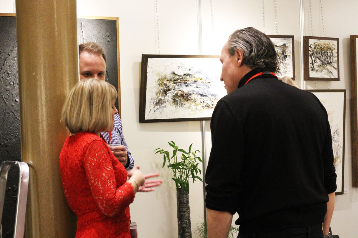 chesterartsfair's tweet photo. .@CMBlackArt during the Preview evening of #CAF17. Still thinking about Charotte's work and want to get in touch? Visit https://t.co/hsN1W7HKHp for contact details #Chester #ArtGifts https://t.co/fVMcEaBdgn