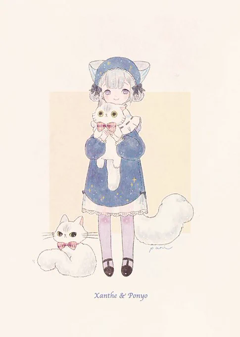 { Meow }
新しいポストカードできました!
うちの子と猫たちです(ΦωΦ) 
