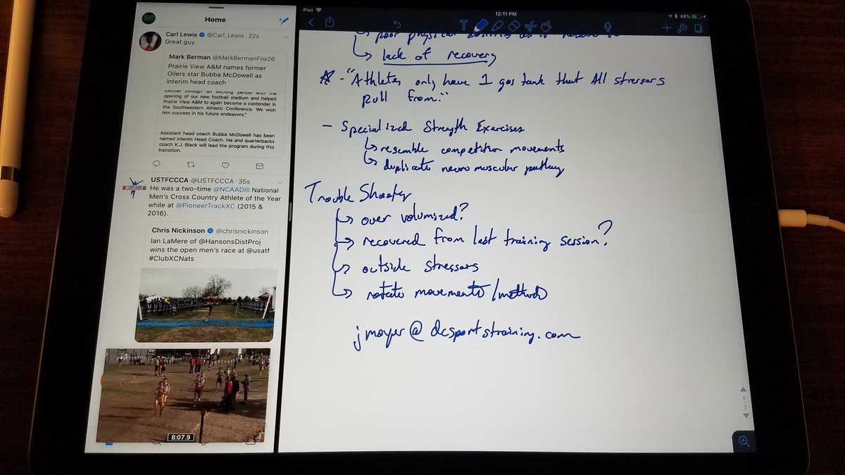 OLCHSBoysTFXC's tweet photo. Trying to take copious notes at a track clinic but Footlocker is on. #multitasking #gomidwest #illinoisxcpride https://t.co/Jp3Q1cVVpw
