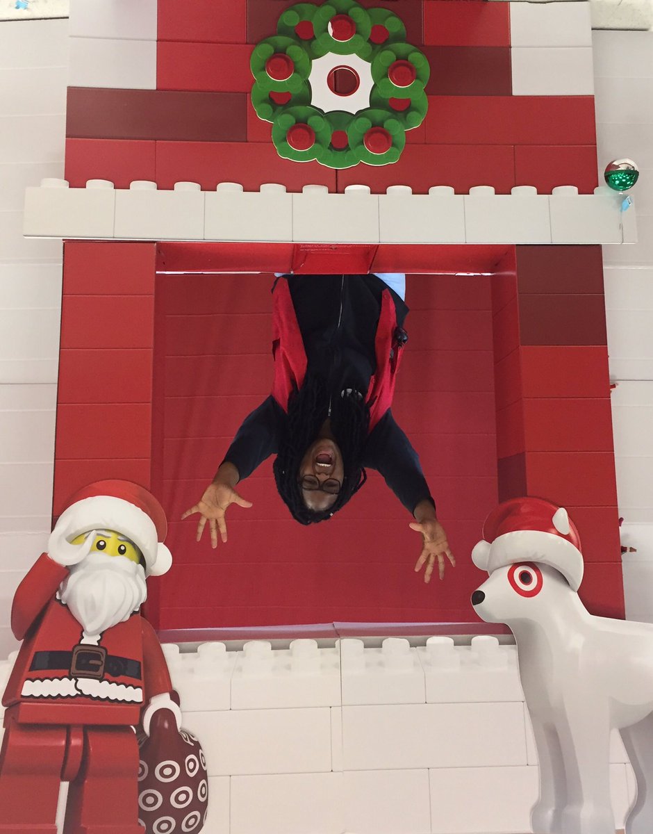 Slide down the chimney at #T1862! TM Reneisha is here to help you take the perfect pic in our photo booth! #Target #SantaPhotoBooth