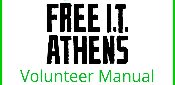 Free I T Athens On Twitter Volunteer Manual Update Check It Out Https T Co Bmfgeyg2ob