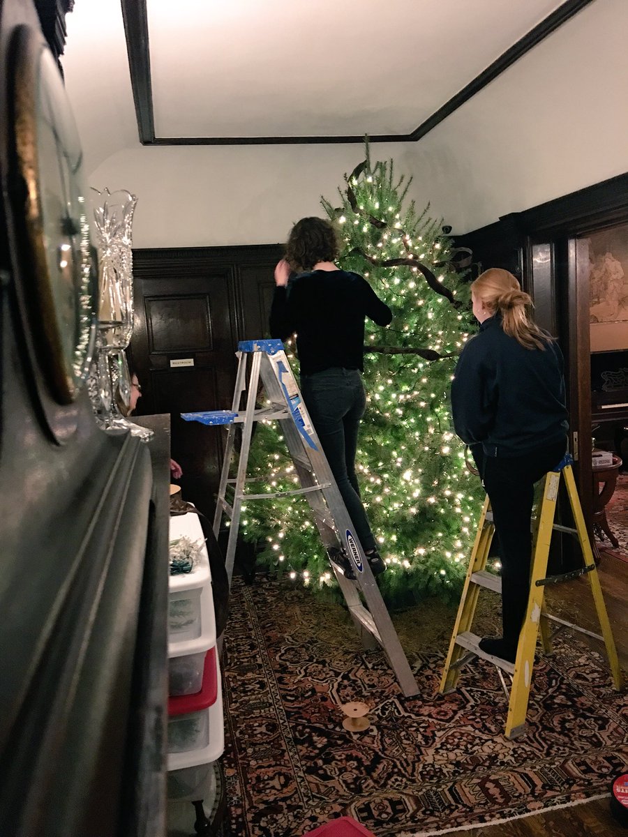 InnBuffalo's tweet image. All about the process!! Many thanks to Buffalo Horticulture for this years beautiful tannenbaum!