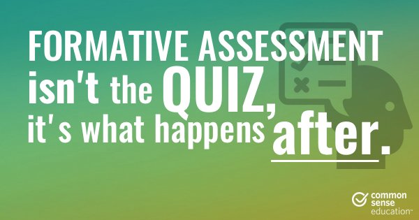 CommonSenseEd's tweet photo. To unlock #formative assessment’s full potential, go beyond the bar chart and get Ss to reflect on their own learning goals, areas for growth, + next steps: https://t.co/nG55n4Lnqs https://t.co/o4gnahTVJb