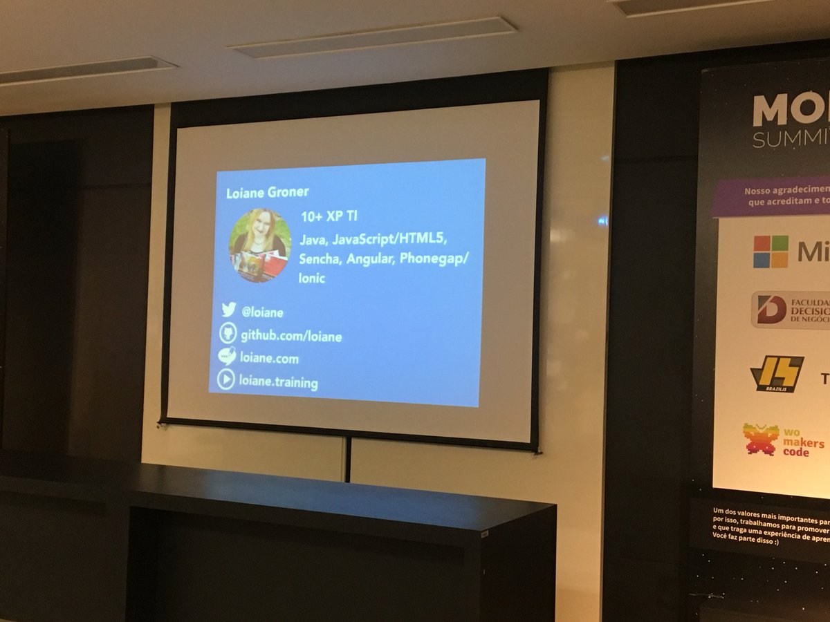 msummitbr's tweet photo. A @loiane mesmo de longe, sempre com a gente 💕💓 #MSBR17 https://t.co/zidzDK65vK