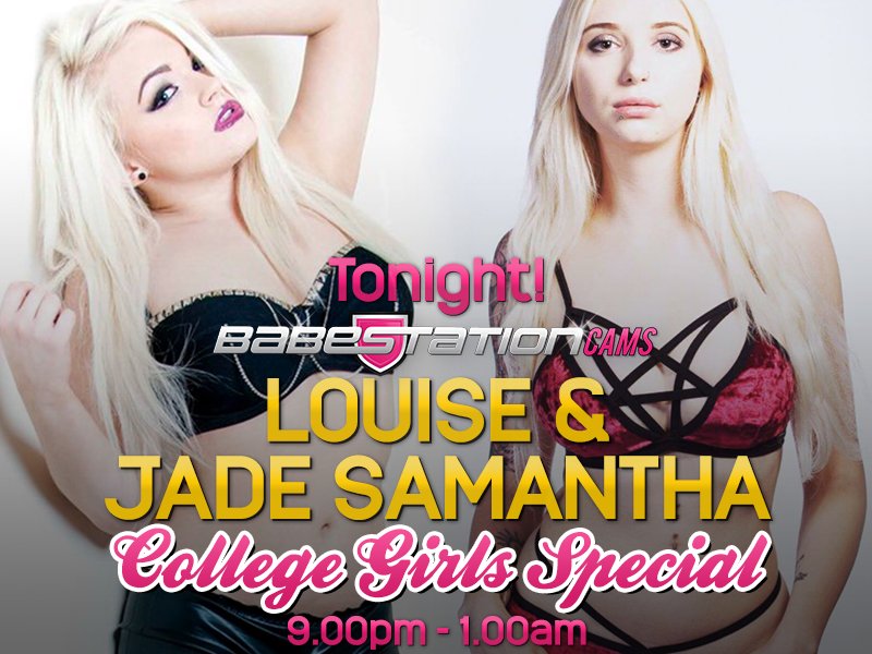 SPECIAL COLLEGE GIRL CAM SHOW! 😍

ONE OF BABESTATION CAMS' HOTTEST DUO! 😈

@Louise_jayy &amp; @JadeSamantha_JS 💋

LIVE FROM 9PM. ⏰

https://t.co/dTsPasoPf1 https://t.co/ejICaSSSlq