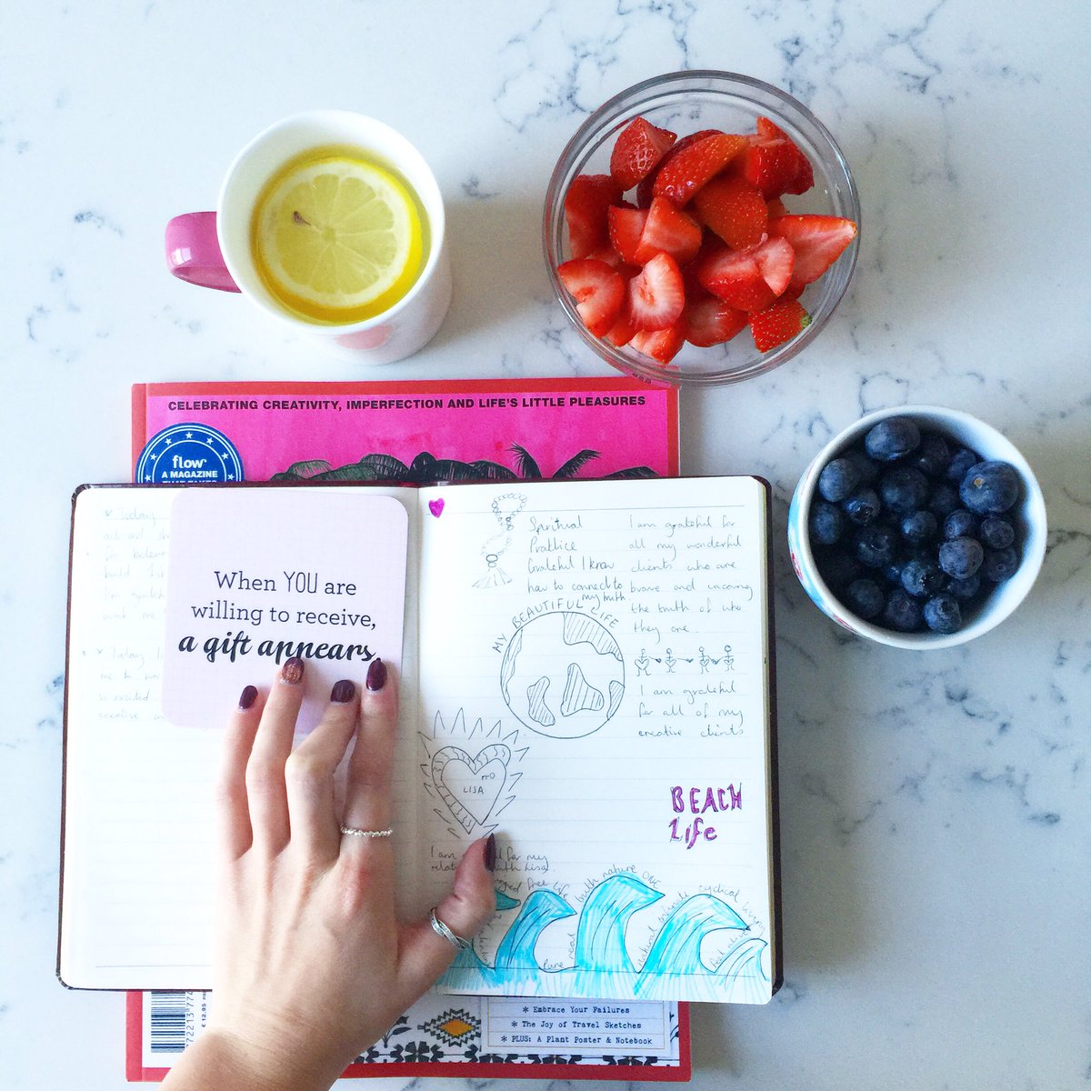 AliceAllum's tweet photo. This morning I've been doodle journaling, it's a very powerful tool for manifesting your dreams - visit my Instagram to find out more #Gratitude #Success https://t.co/wddHhK5QMp