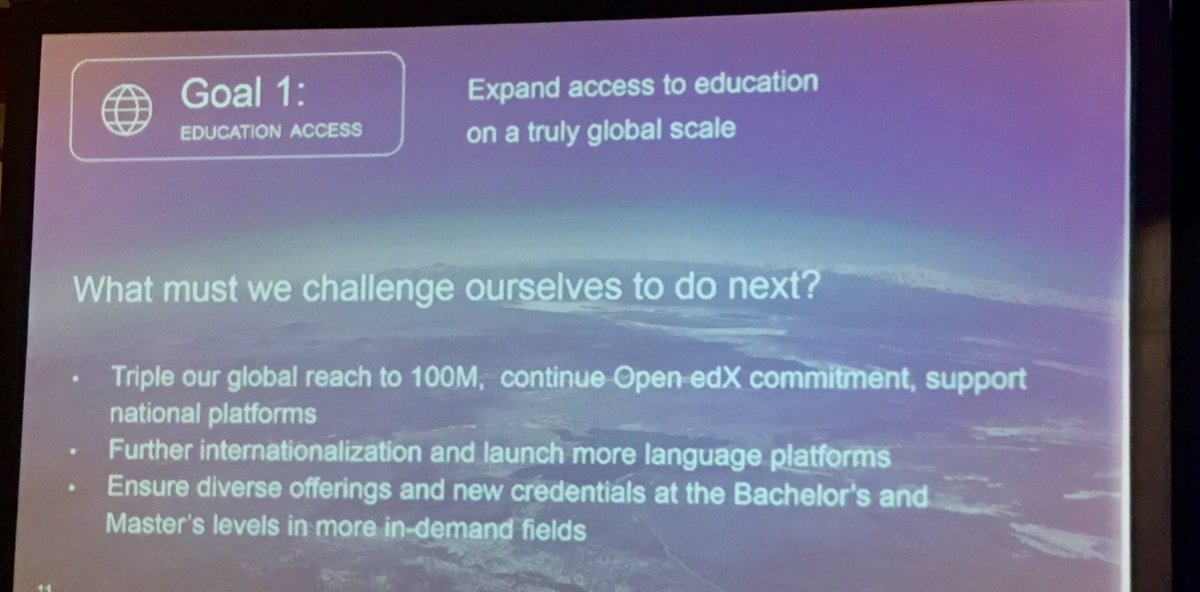 100M learners <a href="/edXOnline/">edX</a> I like it, isn't that short for 5 years? <a href="/agarwaledu/">anant agarwal</a> <a href="/ugalileo_edu/">Universidad Galileo</a> #edXGlobalForum